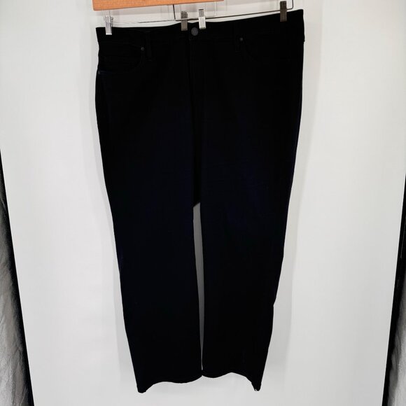 Lane Bryant Mid-Rise Straight Leg Jeans Flex Magic Waistband Black size 26w - Picture 2 of 11